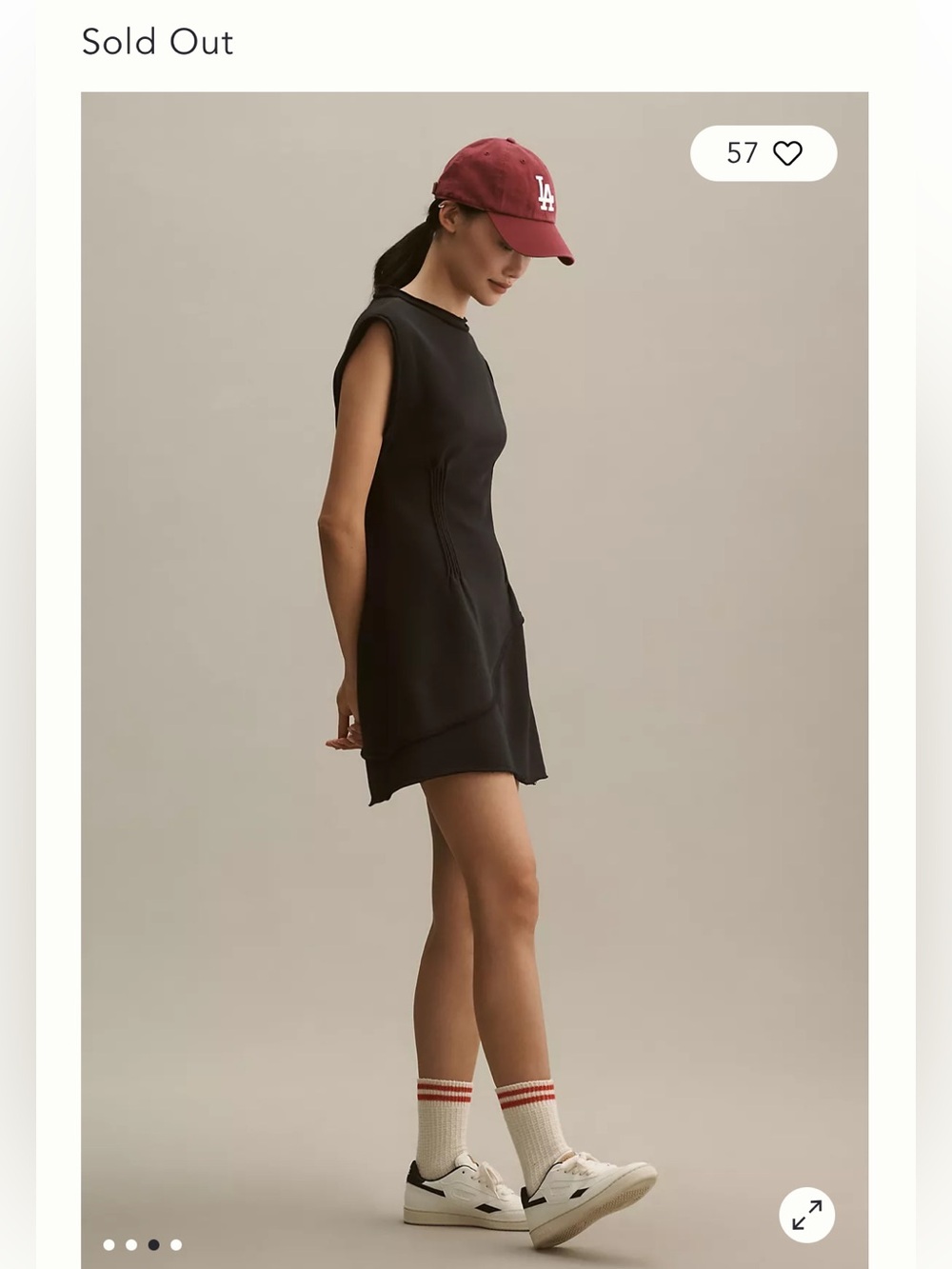 Anthropologie Daily Practice Pintuck Mini Dress - Black - L - Picture 11 of 11